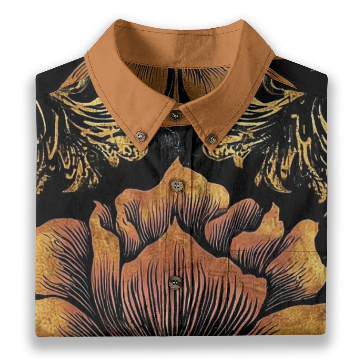All-Over Print Men's Breathable Cotton Shirt|125GSM
