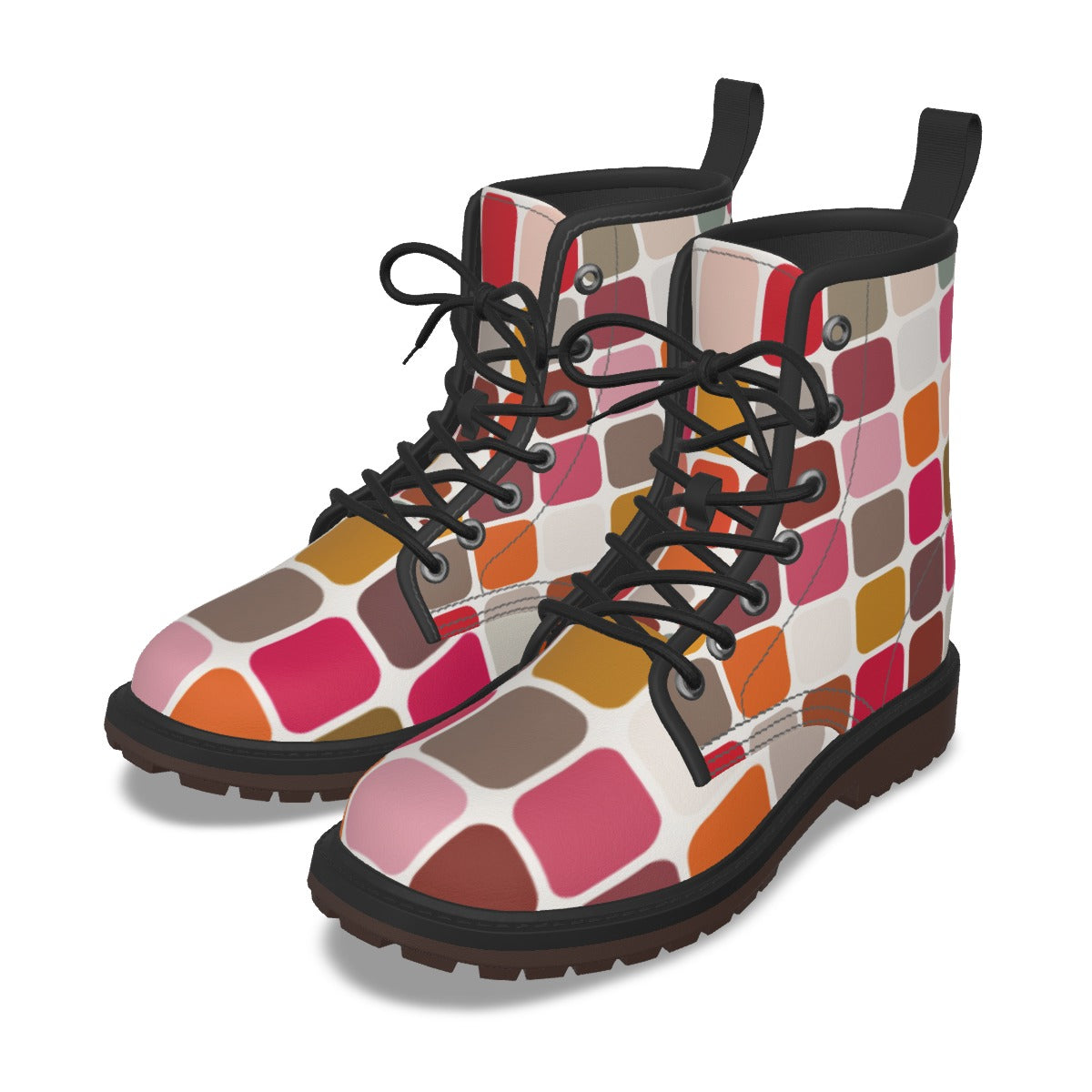 Men's Stylish Waterproof PU Leather Martin Boots
