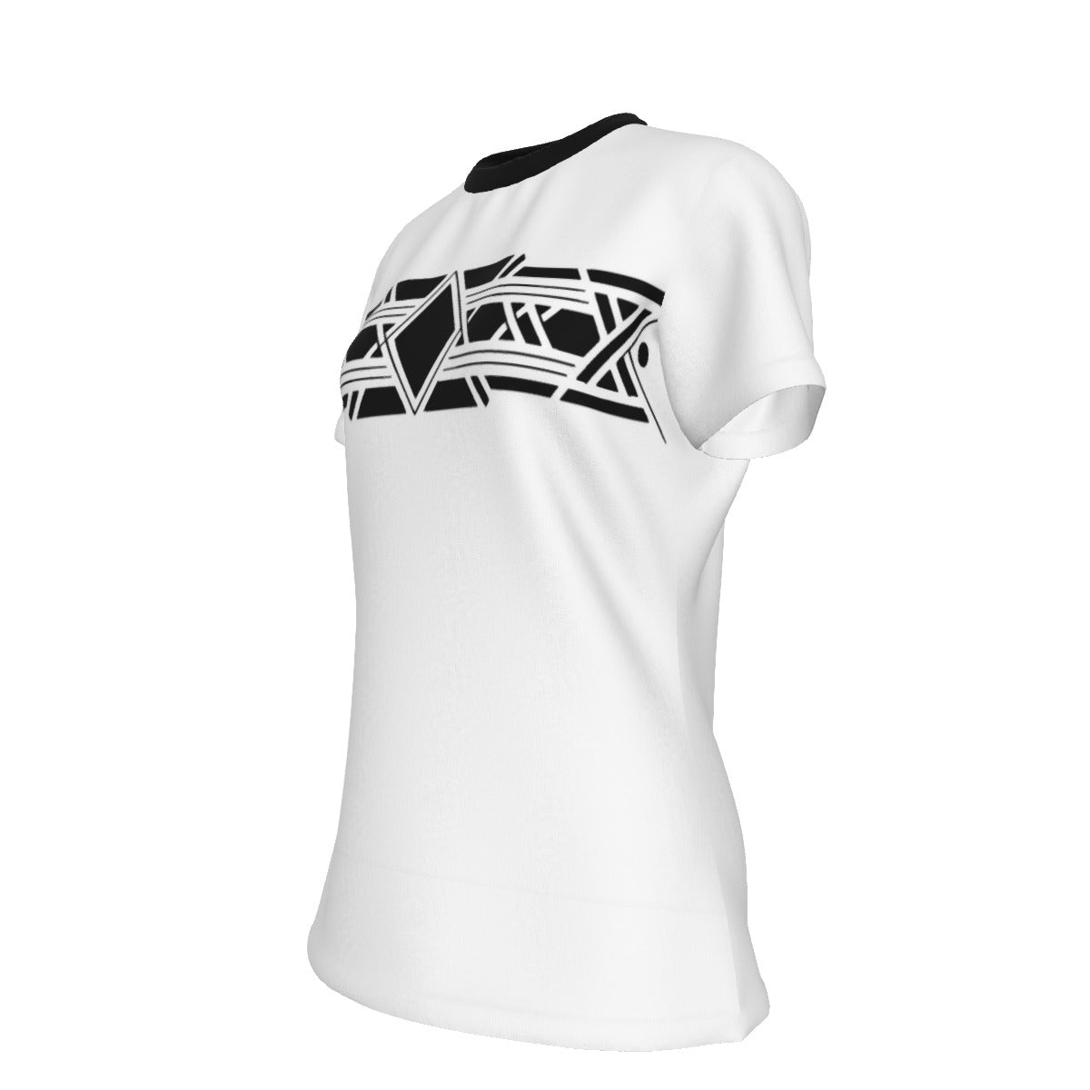 All-Over Print Women's Round Neck T-Shirt | 190GSM Cotton