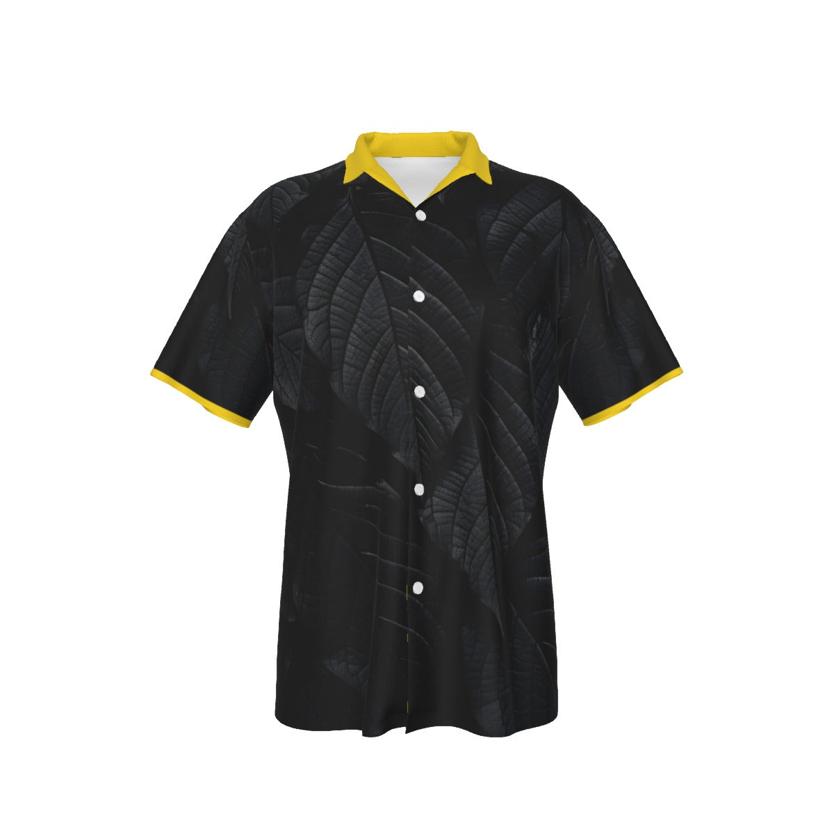 All-Over Print Men's Hawaiian Shirt With Button Closure |115GSM Cotton poplin