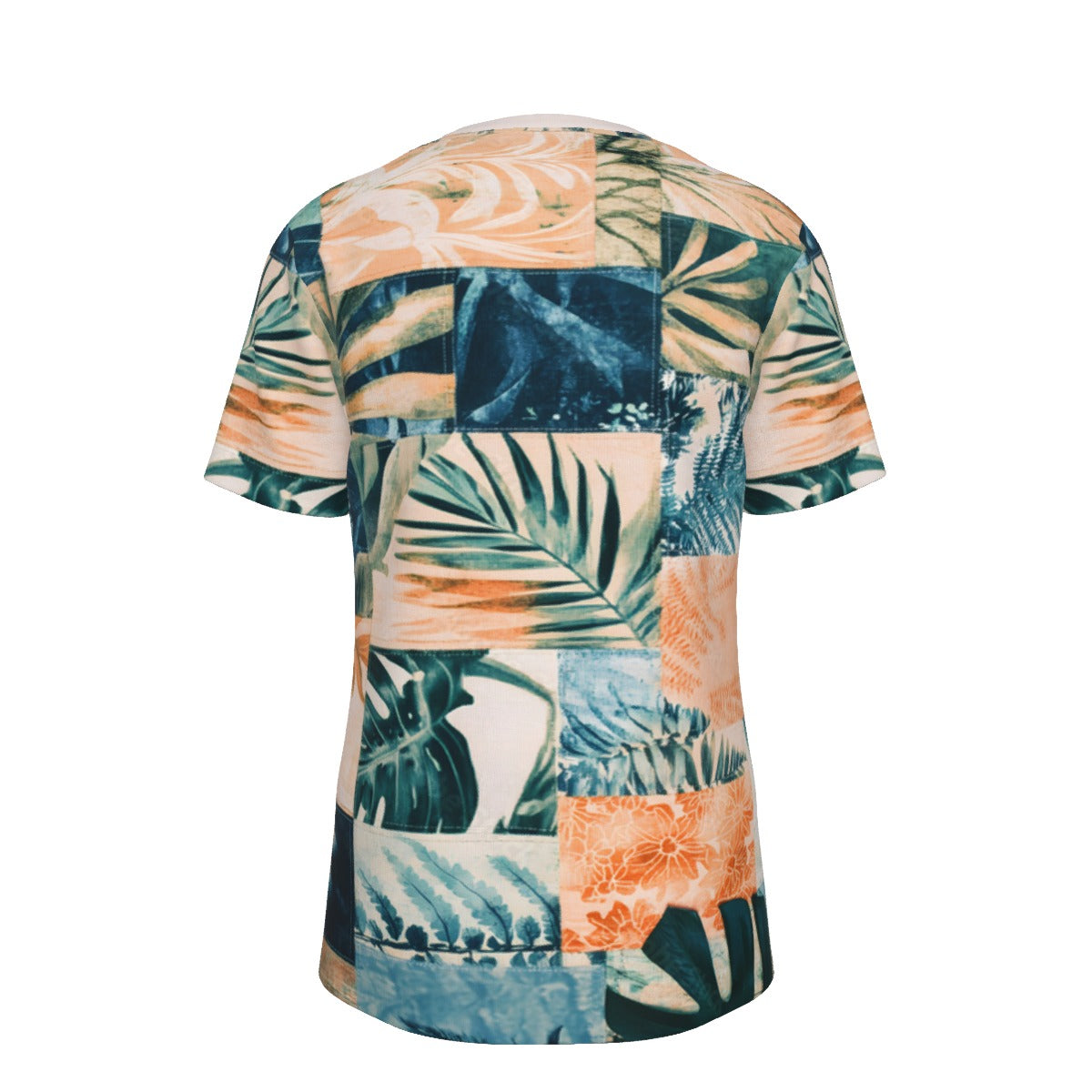 Summer Tropical Palm Tree Graphic Print Cotton Tee