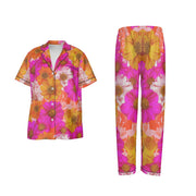 Custom Women's Satin All-Over Print Pajama Set