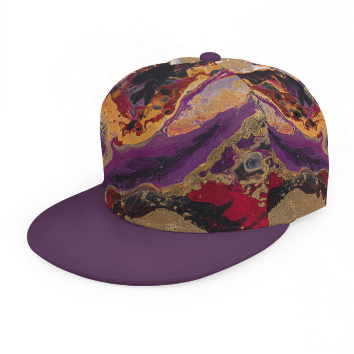 Baseball Cap With Flat Brim