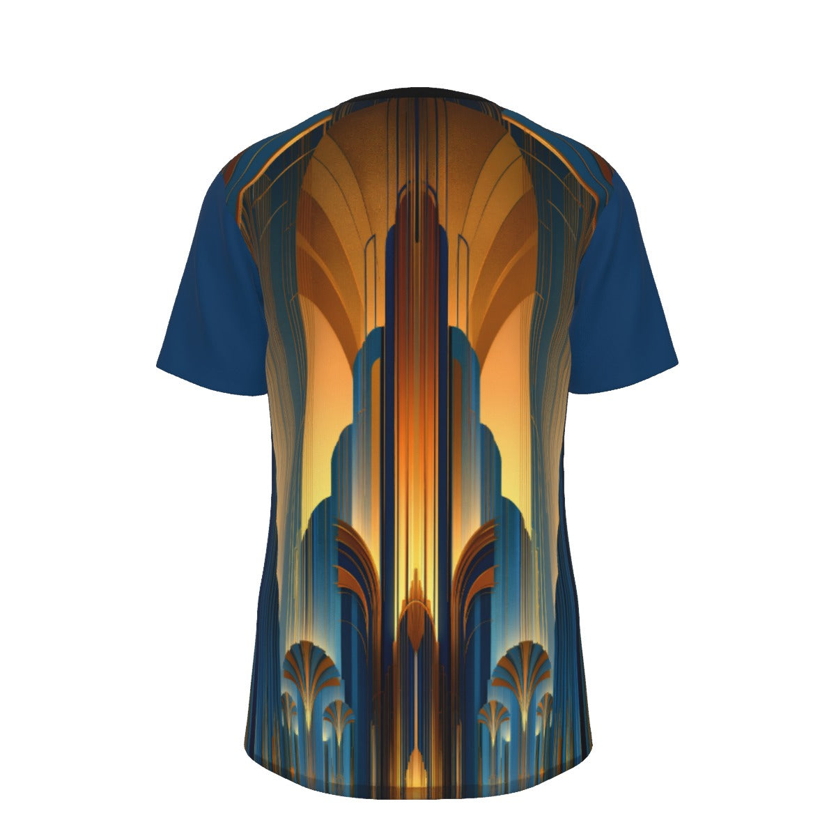 Men's Casual O-Neck Printed Cotton Tee Shirt