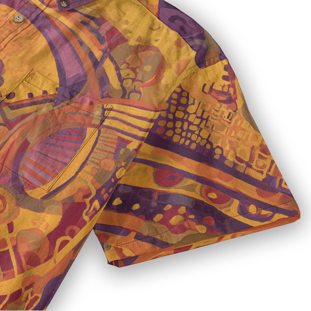 All-Over Print Men's Breathable Cotton Shirt|125GSM