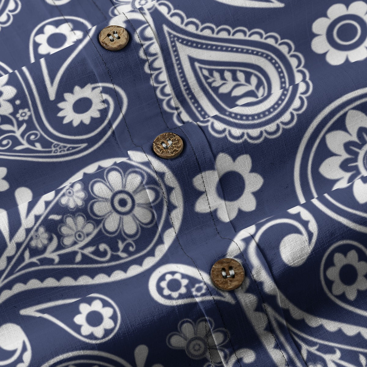All-Over Print Men's Breathable Cotton Shirt|125GSM