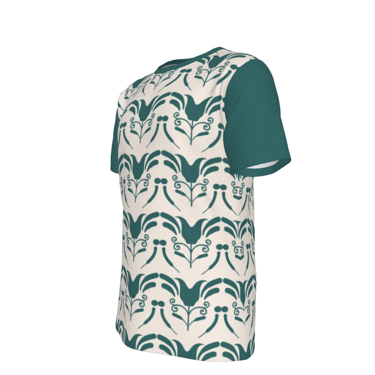 Vintage Ornamental Teal Men's O-Neck Tee