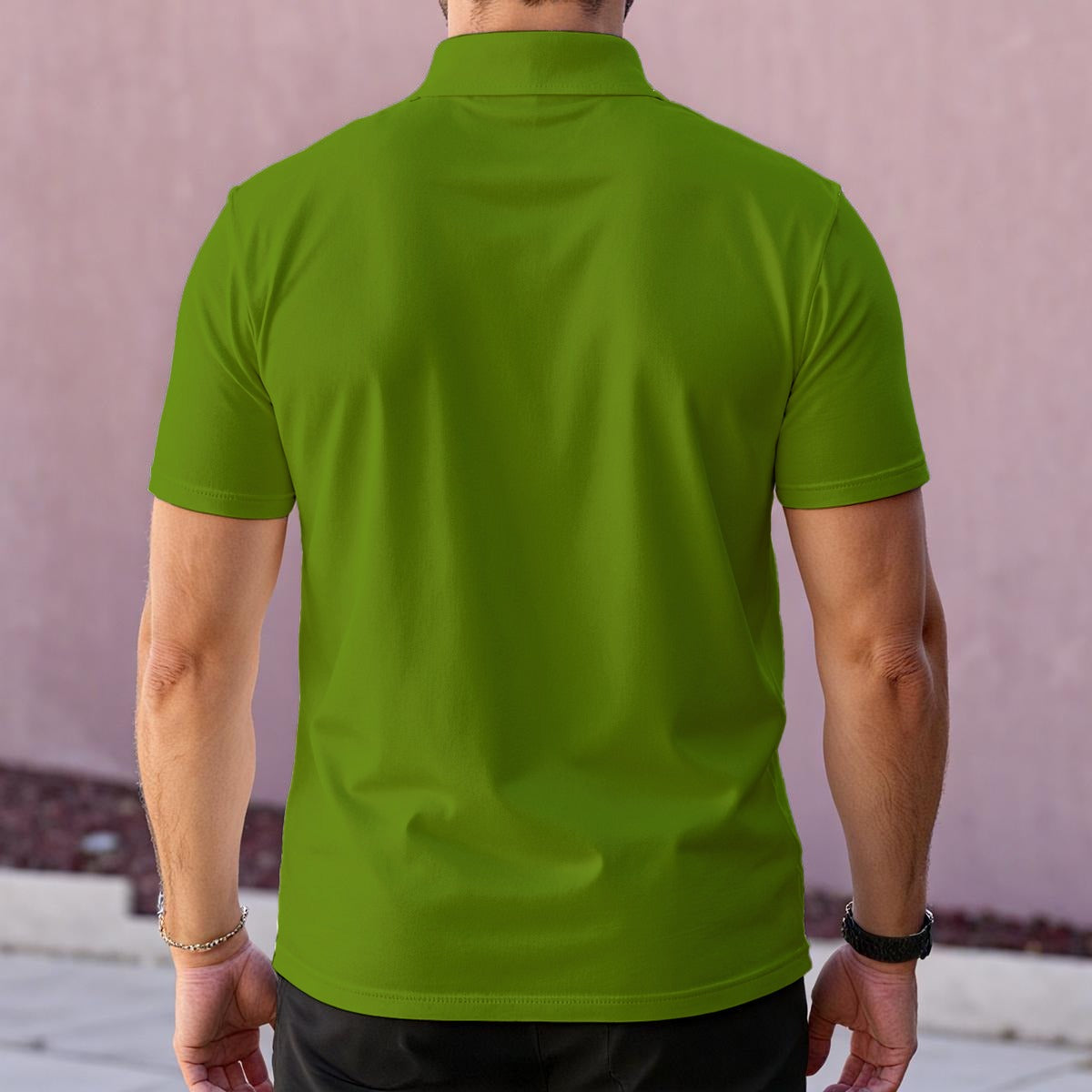 All-Over Print Men's Polo Collar Jersey