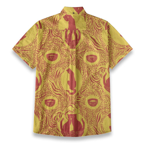 All-Over Print Men's Breathable Cotton Shirt|125GSM
