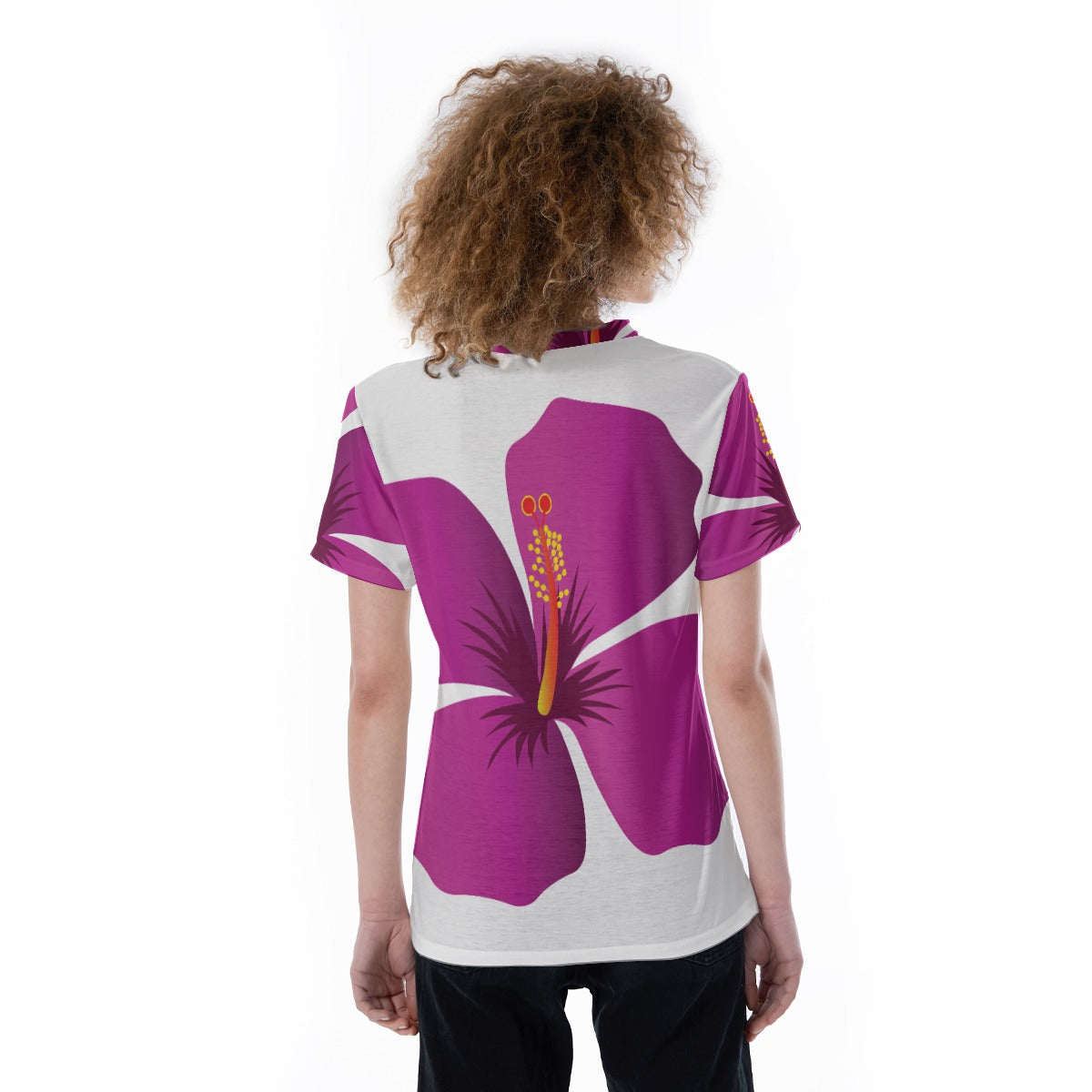 Women’s V-Neck Slim Fit Short Sleeve Summer Tee 180gsm