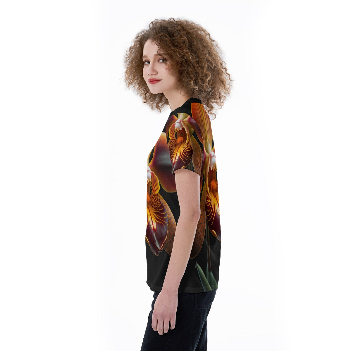 All-Over Print V-neck Women's T-shirt