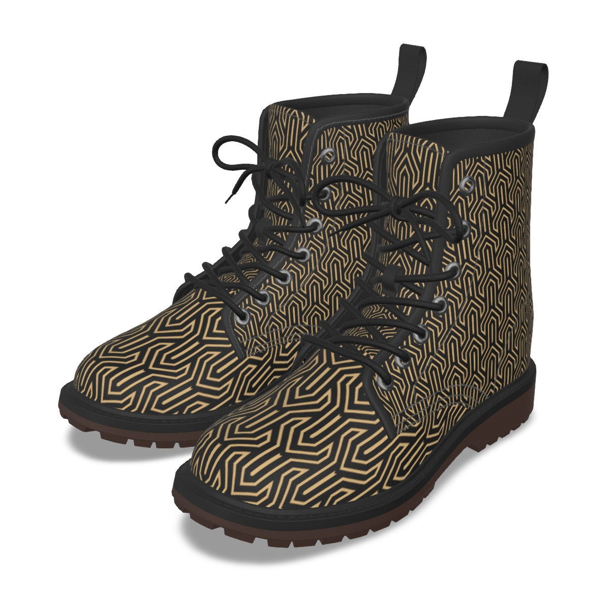 All-Over Print Men's Martin Short Boots