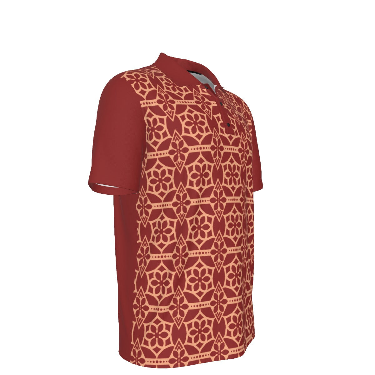 All-Over Print Men's Polo Collar Jersey