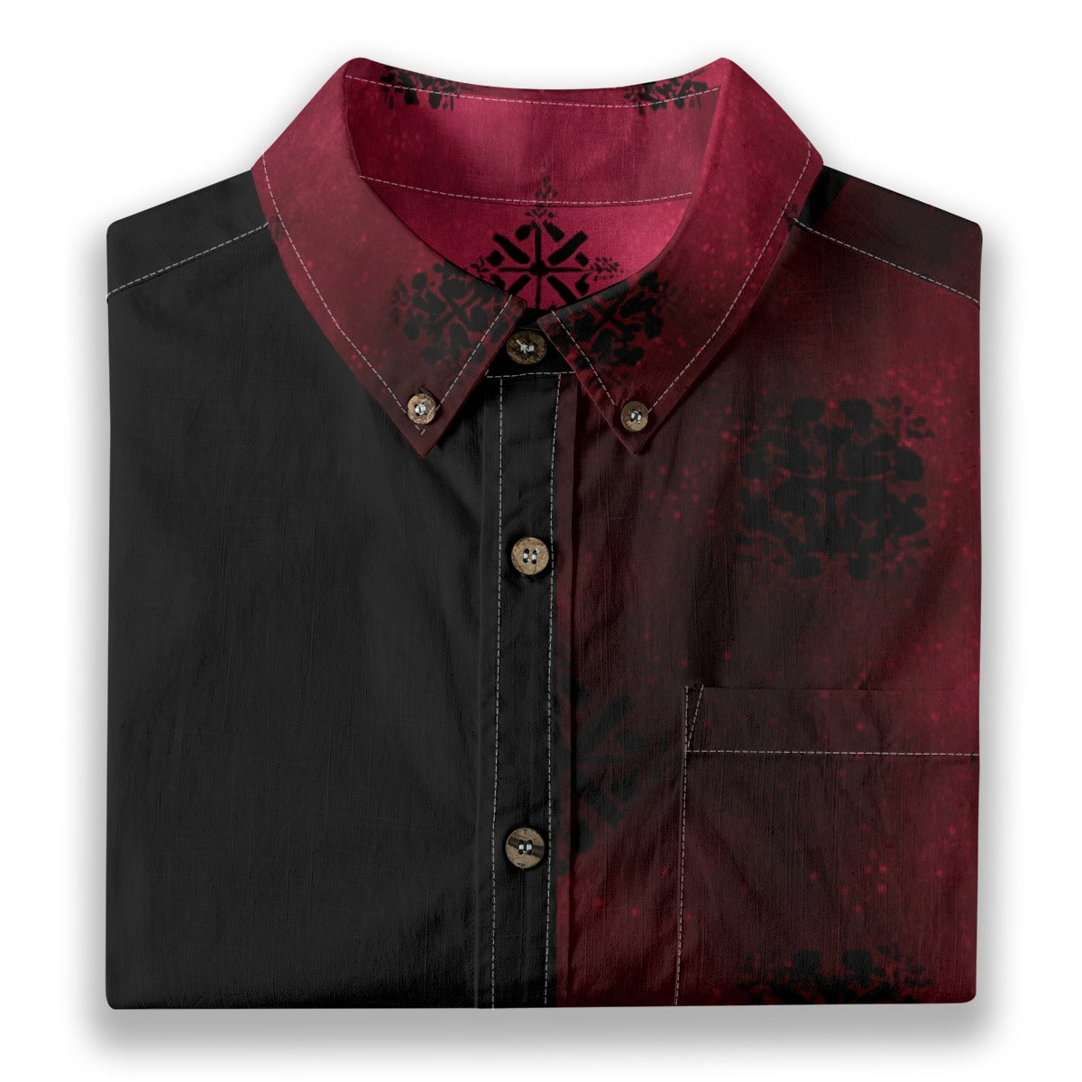 All-Over Print Men's Breathable Cotton Shirt|125GSM