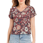 Cheri 4 Batwing Sleeve V-Neck Chiffon Women Top HD