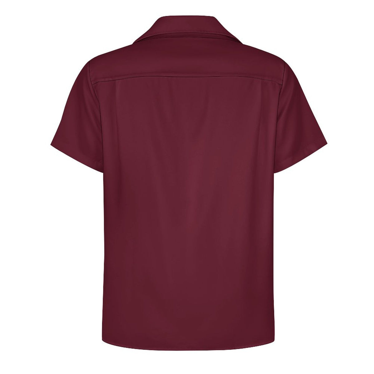 Short Sleeve Cuban Collar Shirt(All-Over Printing) bowling retro starburst lines burgundy beige teal orange