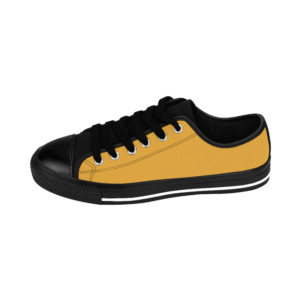 Men's Lightweight Yellow Canvas Sneakers Casual Shoes