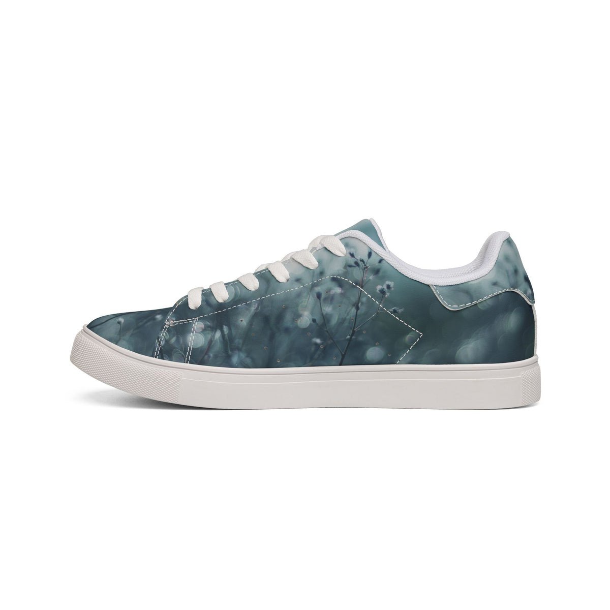 Custom Men's Low-Top PU Leather Sneakers Lace-Up Shoes