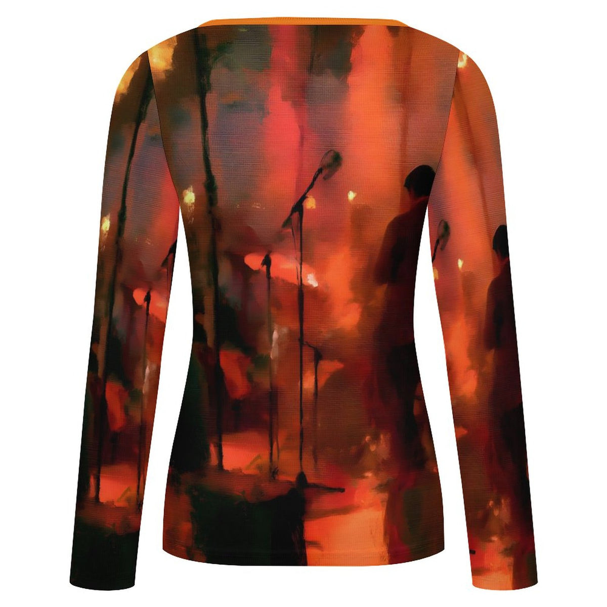 The Stage- Women's Square Neck Long Sleeved Shirt