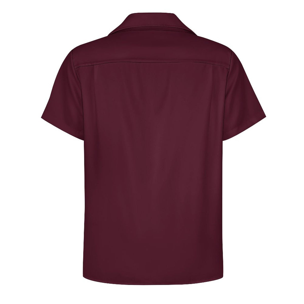Short Sleeve Cuban Collar Shirt(All-Over Printing) burgundy retro pattern beige starburst