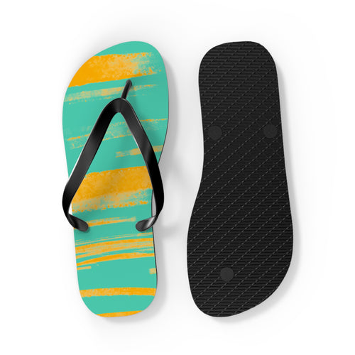 Comfortable Cushioned Suede Cover All-Over Print Flip Flops