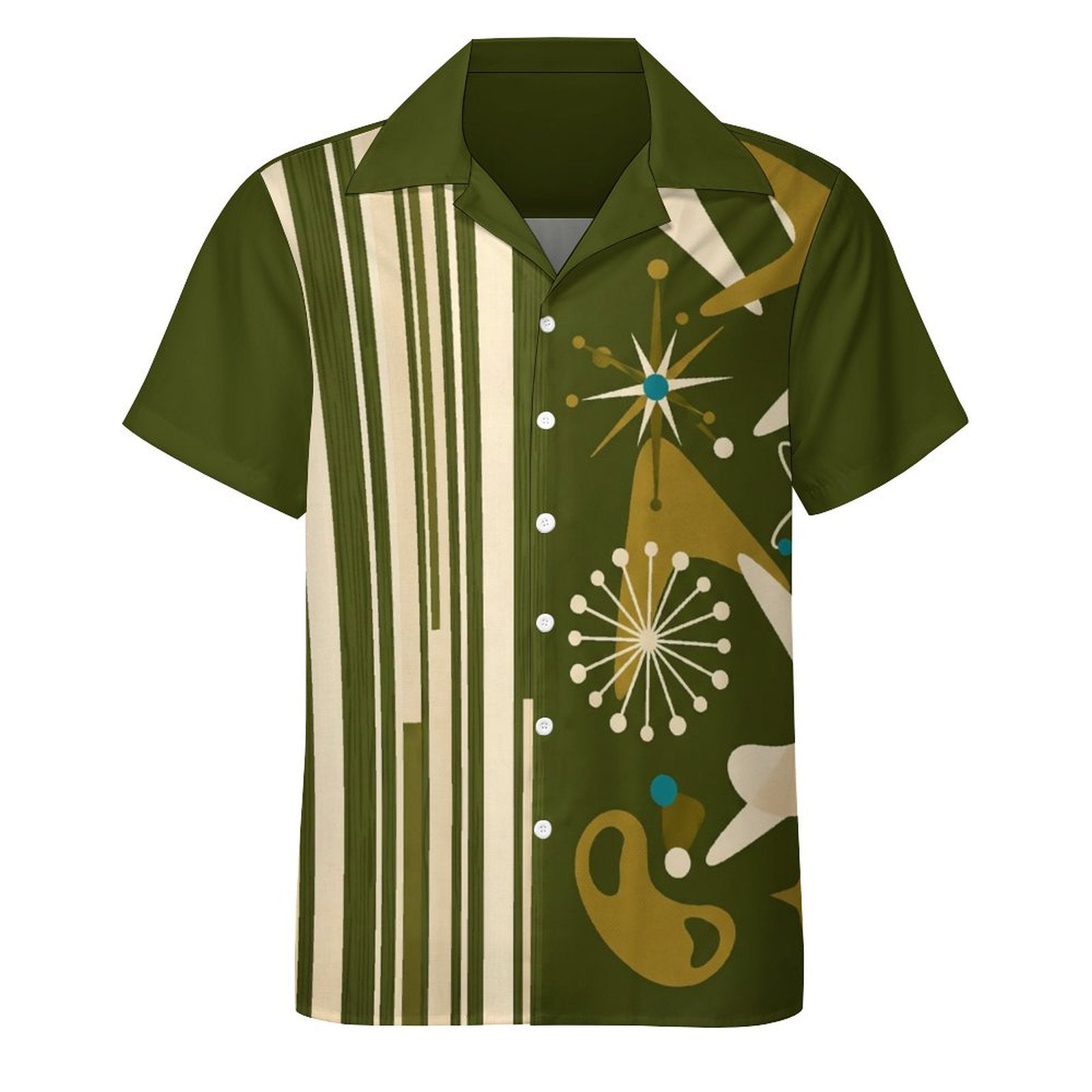 DTG 110gsm Cotton Cuban Collar Shirt For Men(All-Over Printing)