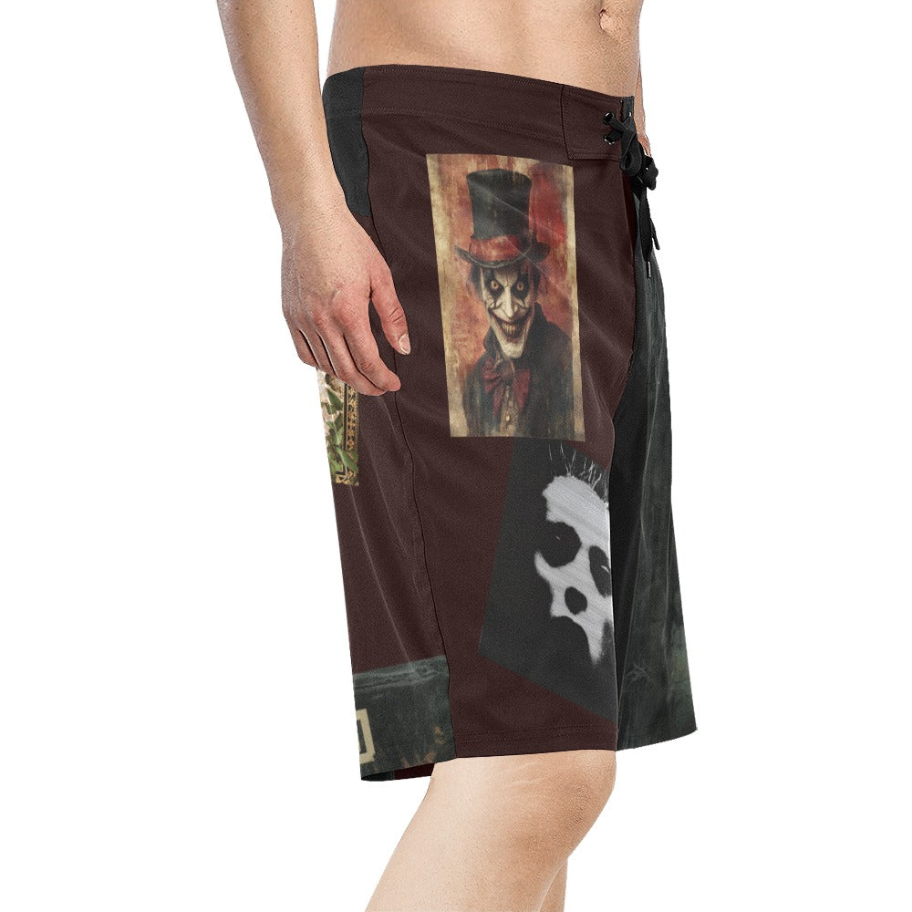 Gothic Dark Carnival (189) Men's All Over Print Board Shorts (Model L16)