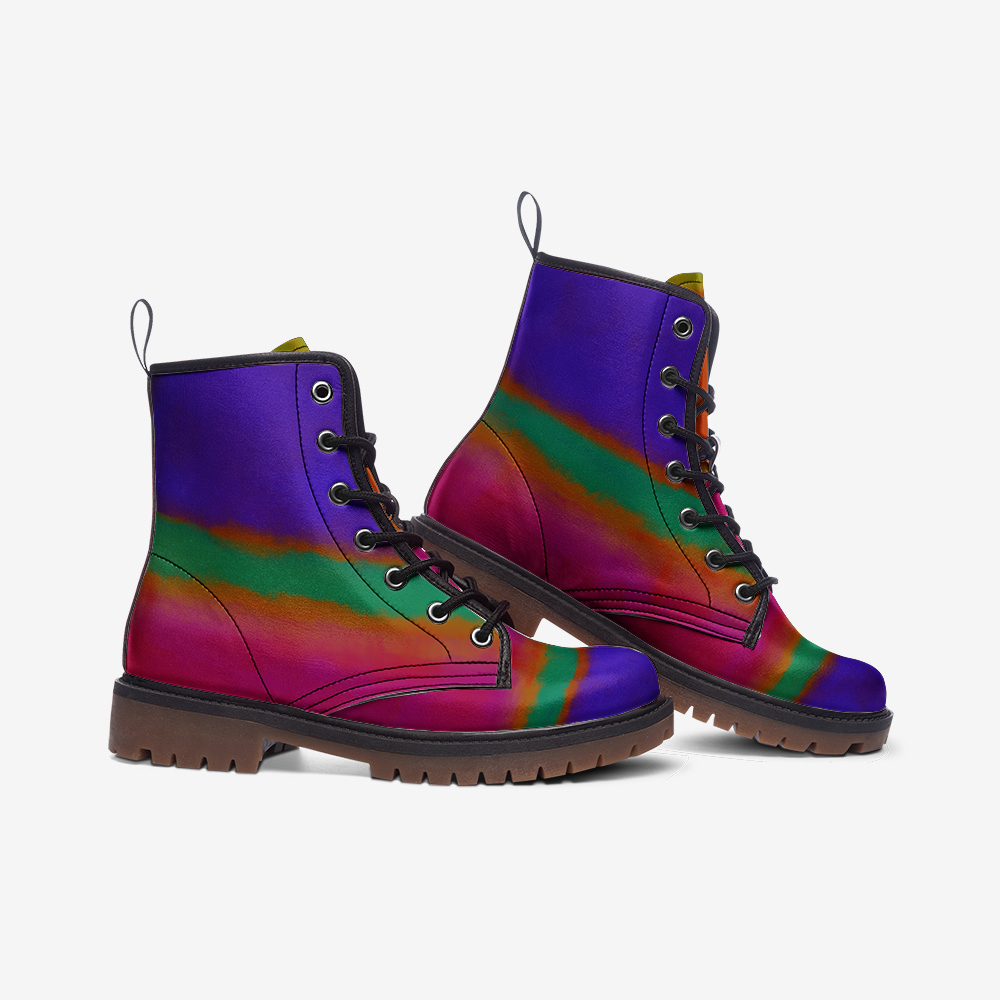 Casual Faux Leather Lightweight Wide Fit Boots