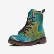 Lightweight Wide Fit Faux Leather Casual Boots MT