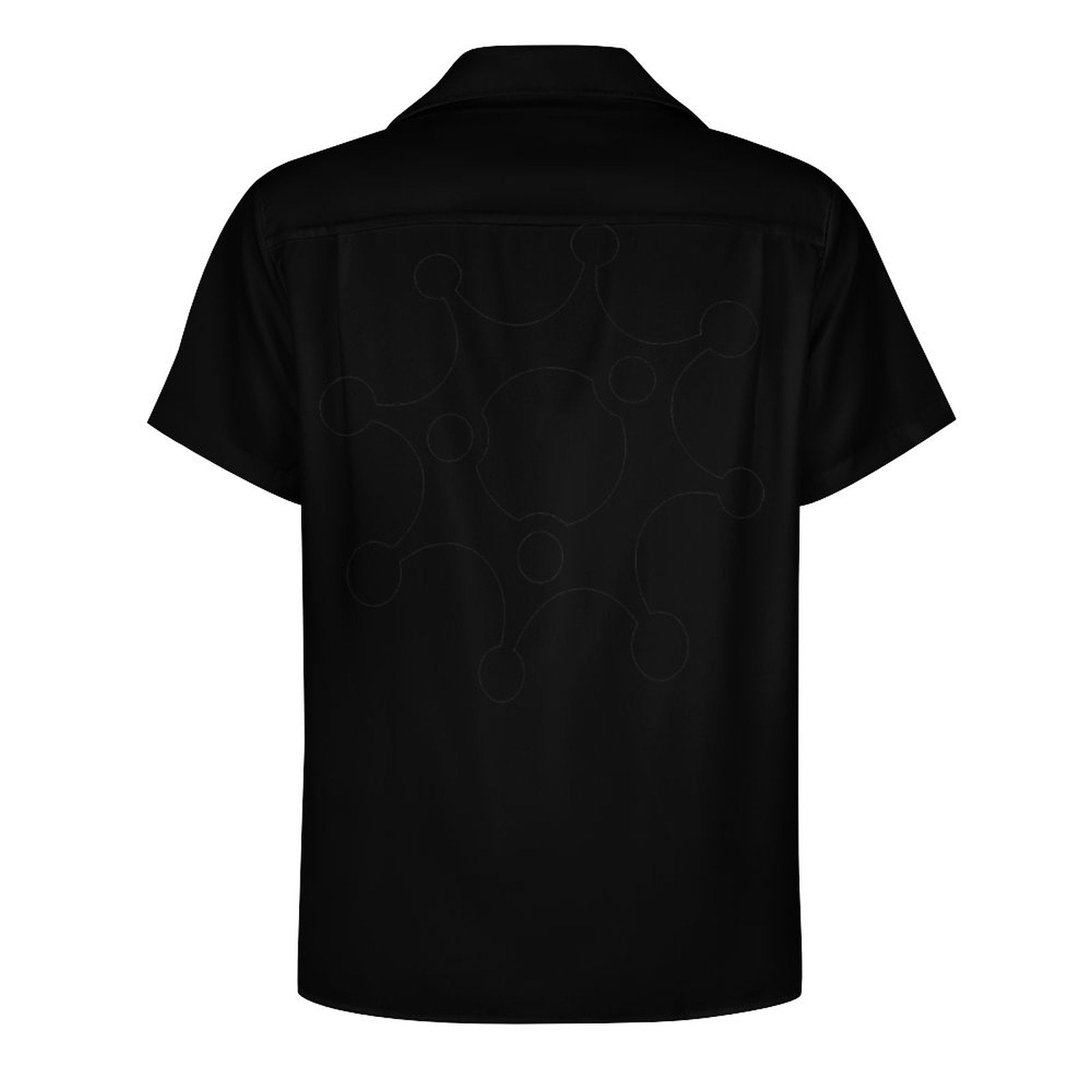 Short Sleeve Cuban Collar Shirt(All-Over Printing) purple skull