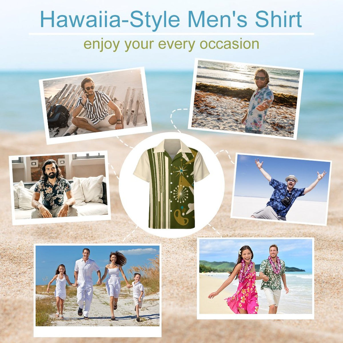 Short Sleeve Cuban Collar Shirt(All-Over Printing)
