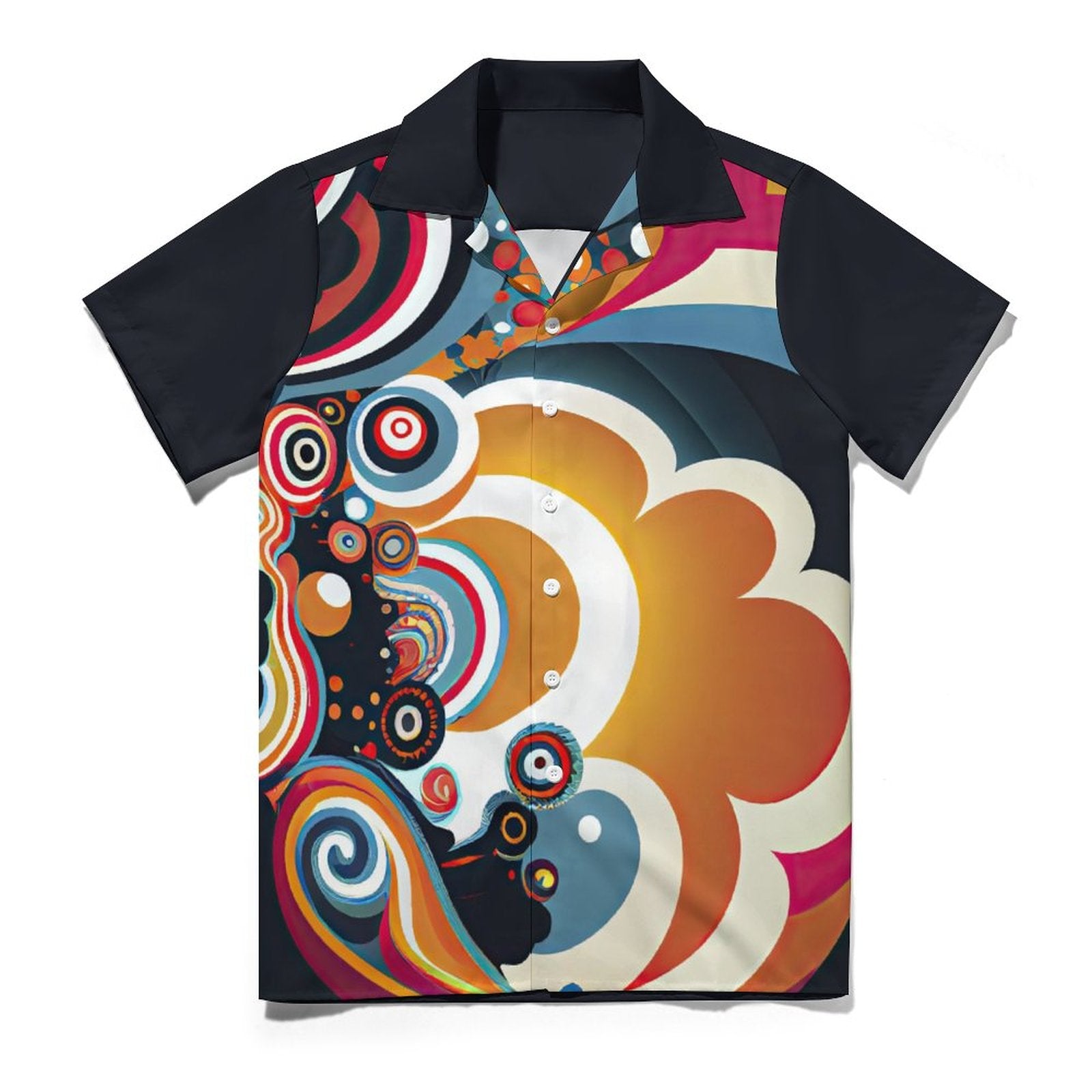 Short Sleeve Cuban Collar Shirt(All-Over Printing) trip