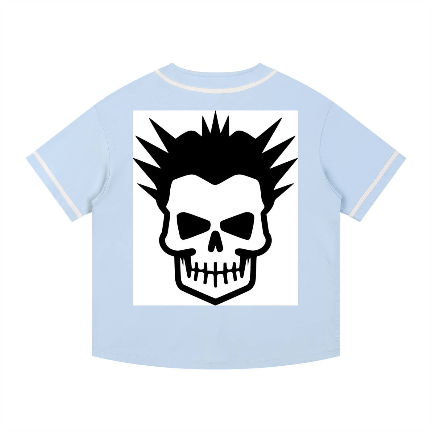 Contrast Piped Button-Up Jersey