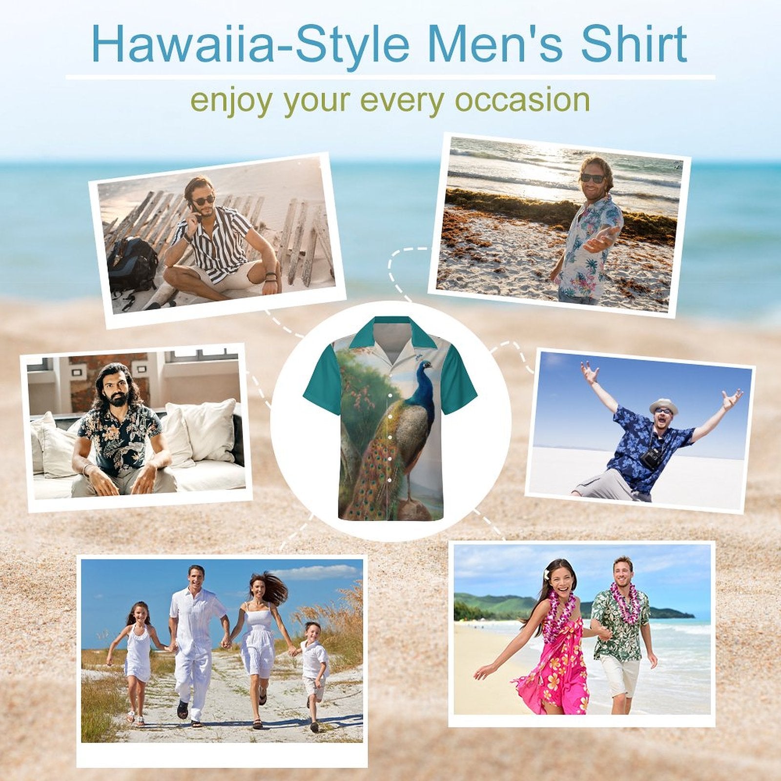 Short Sleeve Cuban Collar Shirt(All-Over Printing)