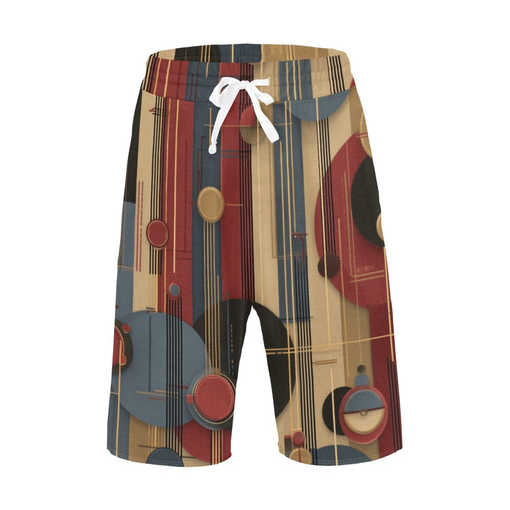 Men's Soft Fabric Casual Beach Shorts All Print