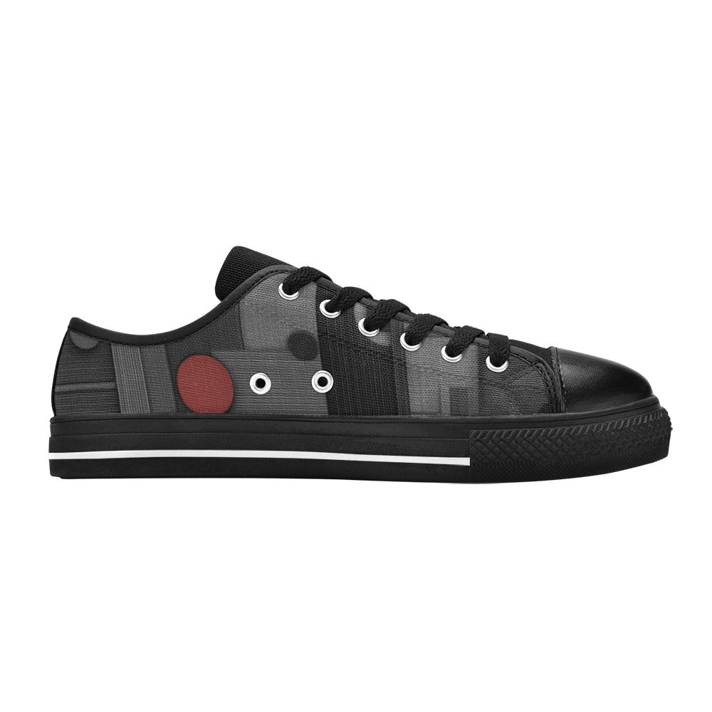 FLW 2 Men's Custom 4-Side Low Top Canvas Shoes