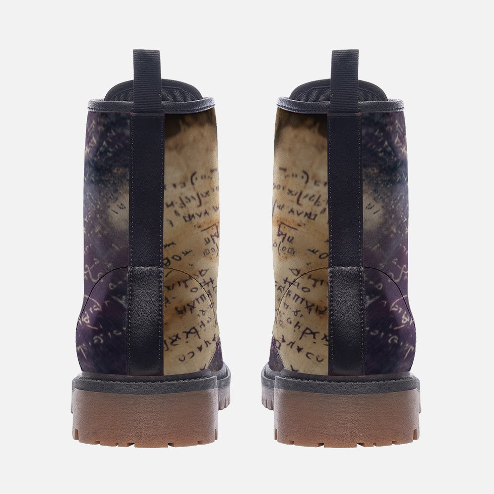 Lightweight Casual Faux Leather Wide Fit Boots