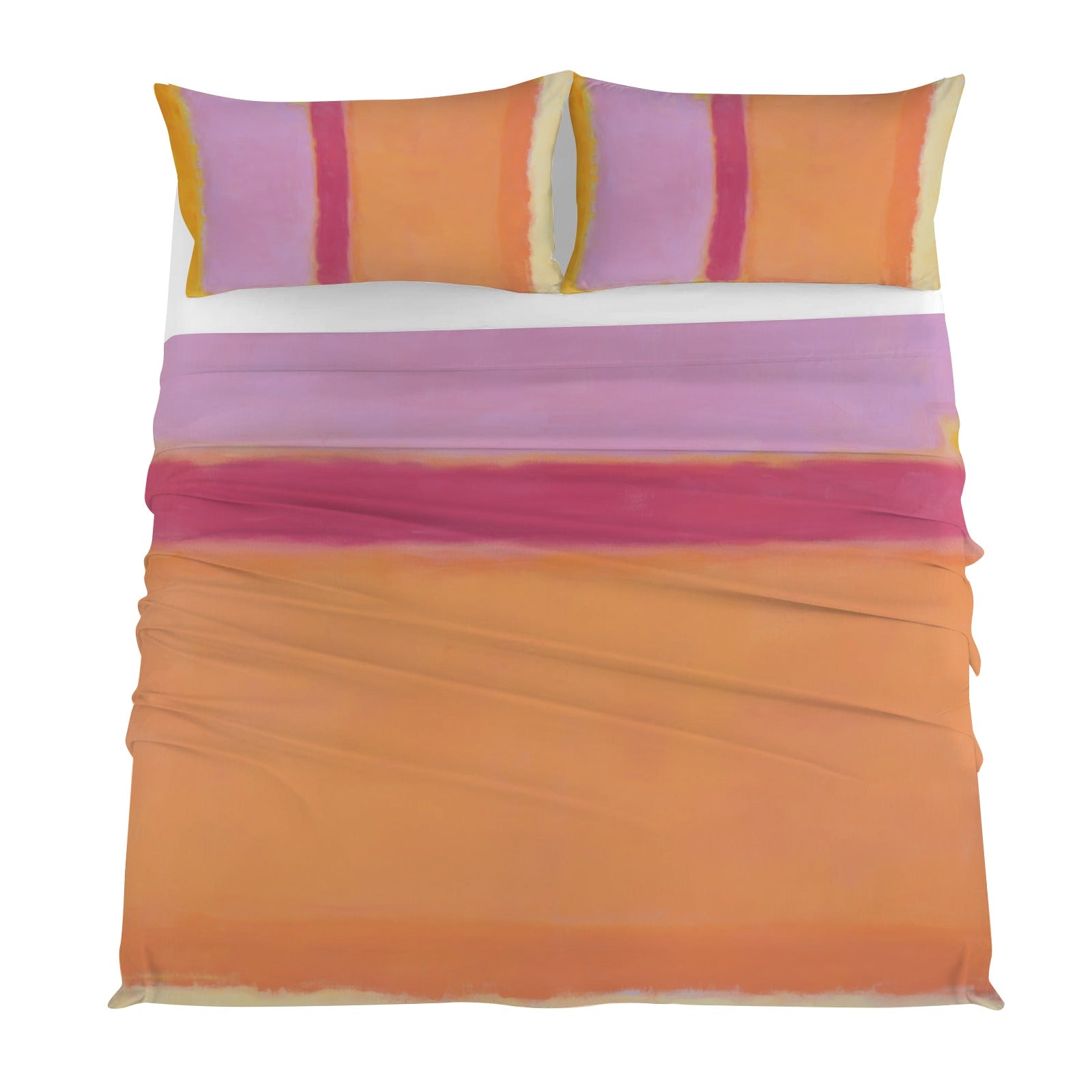 winter.moon_mark_rothko_painting_bright_pastel_tones_--ar_34_--_05f5d550-b3a2-49f2-ae2c-9e24541242c2 4-Piece Bedding Set with Blank Fitted Sheet 82.7x82.7inch