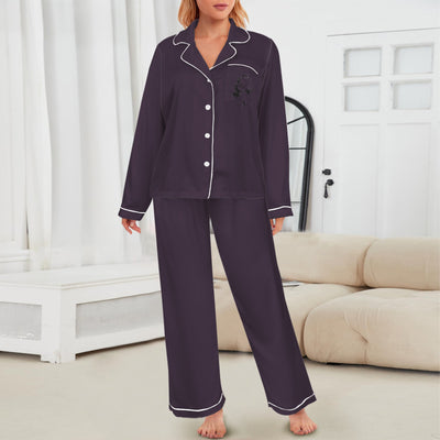 Marilyn Monroe Black & White Satin Pajama Set