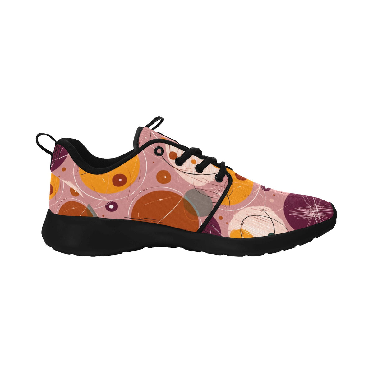 Women's 1950s Retro Atomic Pattern Mesh Sneakers