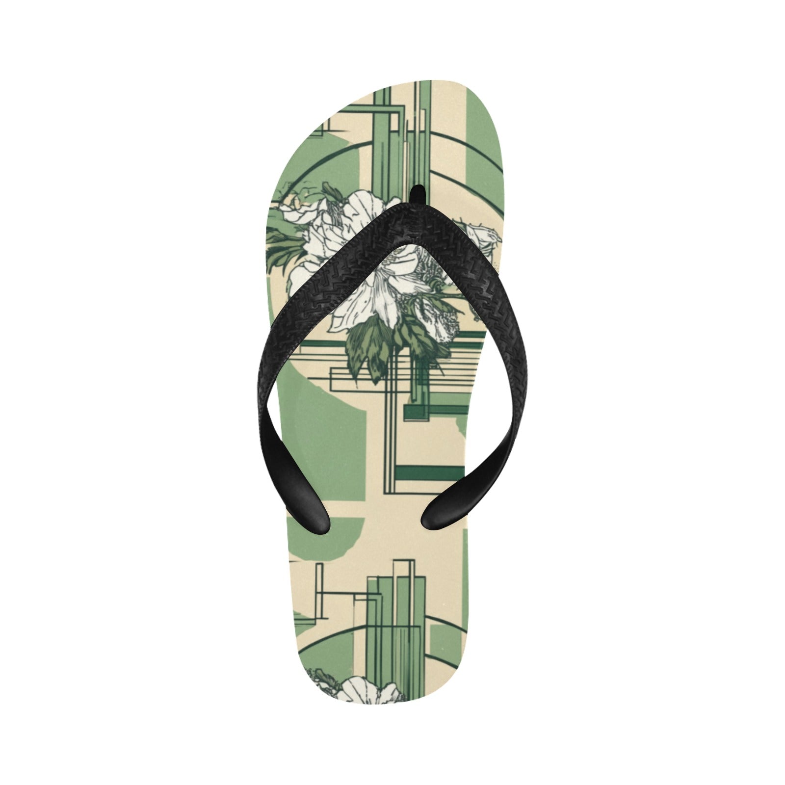 winter.moon_Floral_and_frank_Lloyd_Wright_pattern_--chaos_10_--_38512e03-1f1b-4c53-b594-f7a038d8cca6 Flip Flops for Men/Women (Model 040)