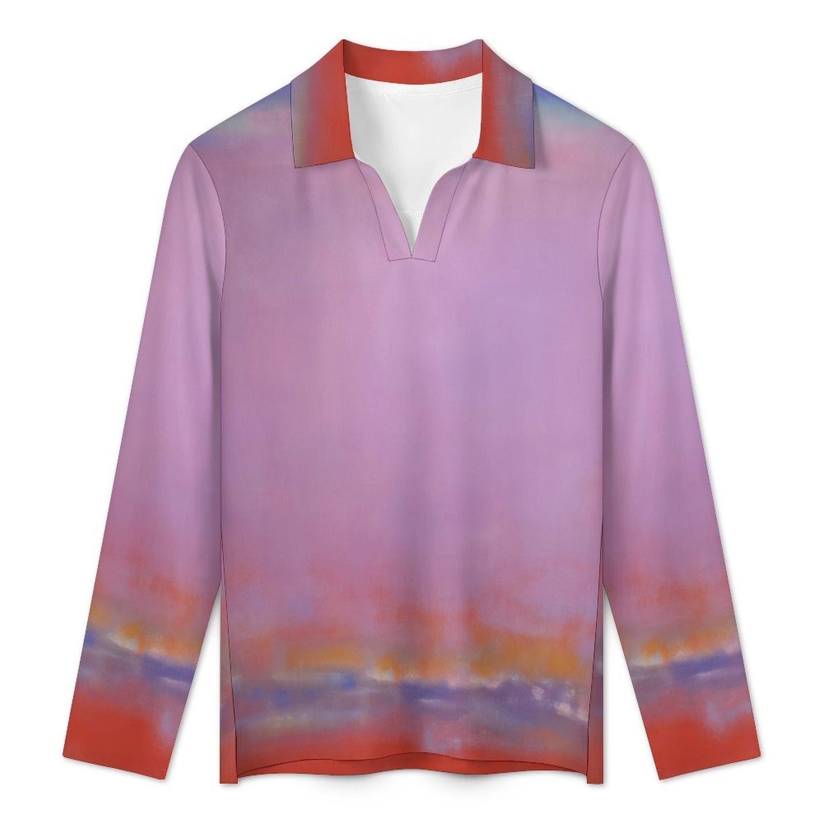 UPF50+ 180gsm Women's Sunscreen Shirt(All-Over Printing) pastel pink boho