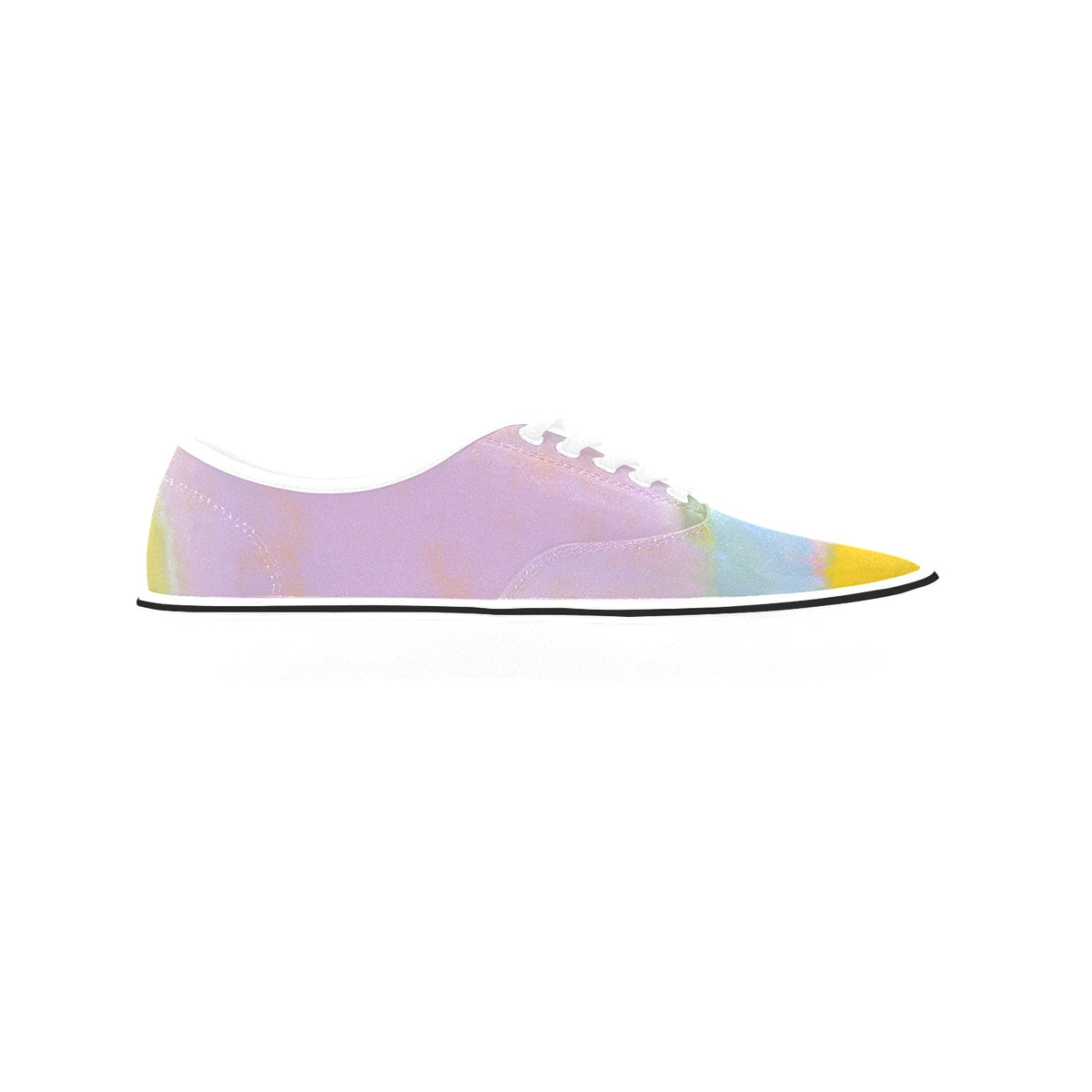 Women's Custom Rothko Spring Pastel Canvas Low Top Shoes