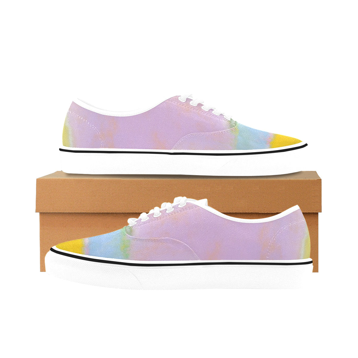 Women's Custom Rothko Spring Pastel Canvas Low Top Shoes