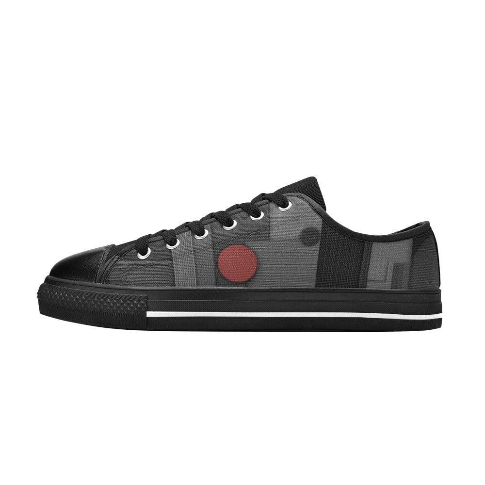 FLW 2 Men's Custom 4-Side Low Top Canvas Shoes