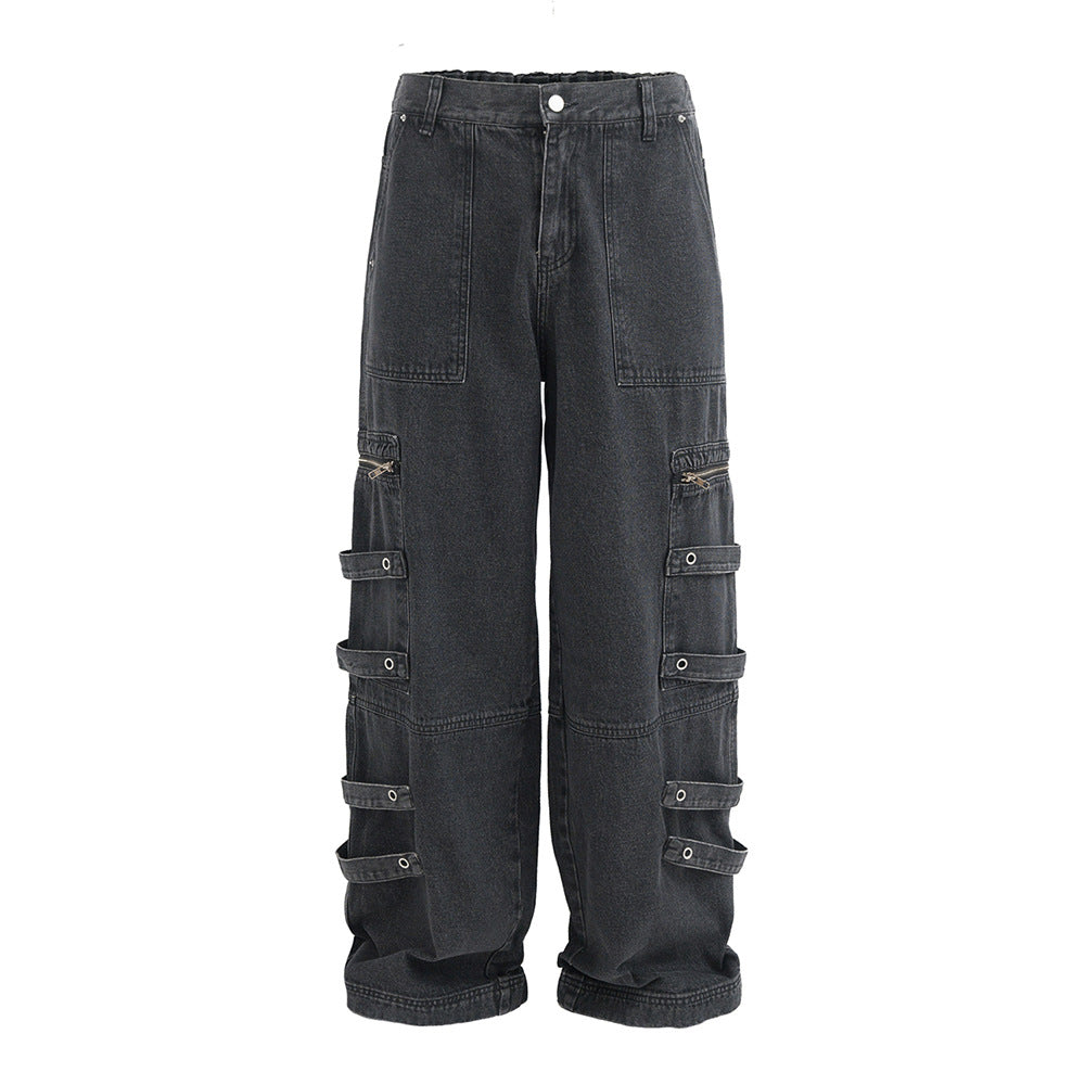 Punk Old Wash Cargo Jeans