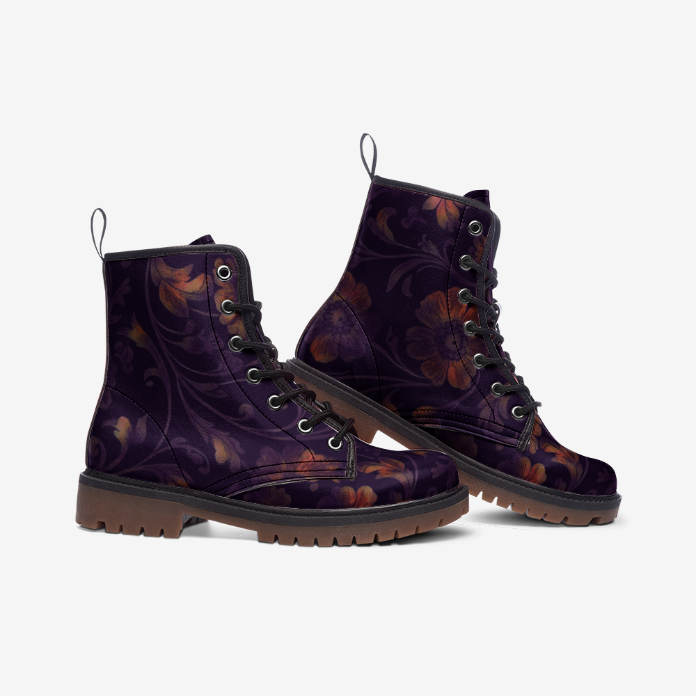 Unisex Wide Fit Casual Faux Leather Lightweight Boots