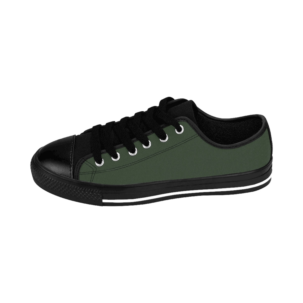 Men's Lightweight Green Canvas Sneakers Casual Shoes