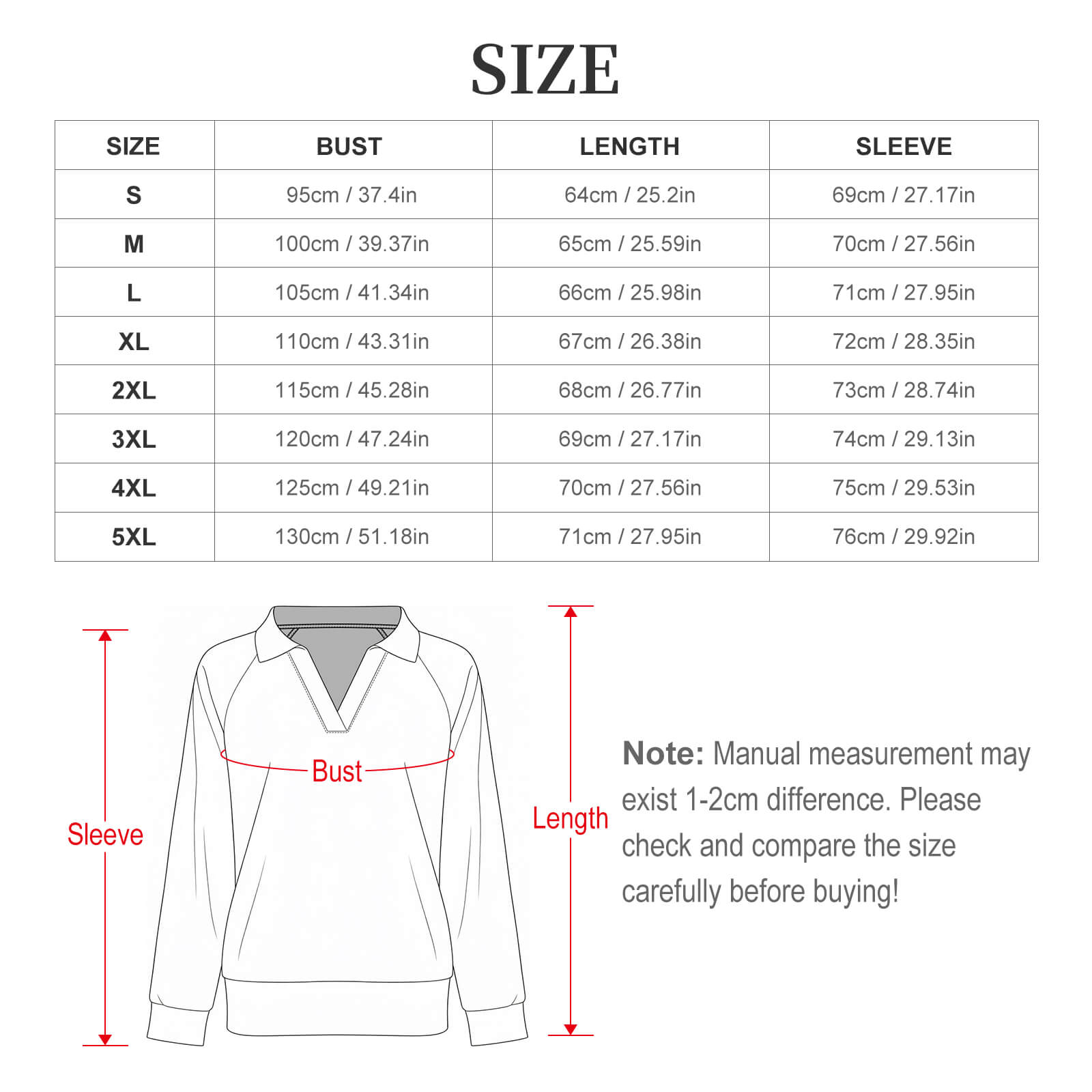 170gsm Casual Long Sleeve V-Neck Sweatshirt(All-Over Printing) Orange leaf pattern