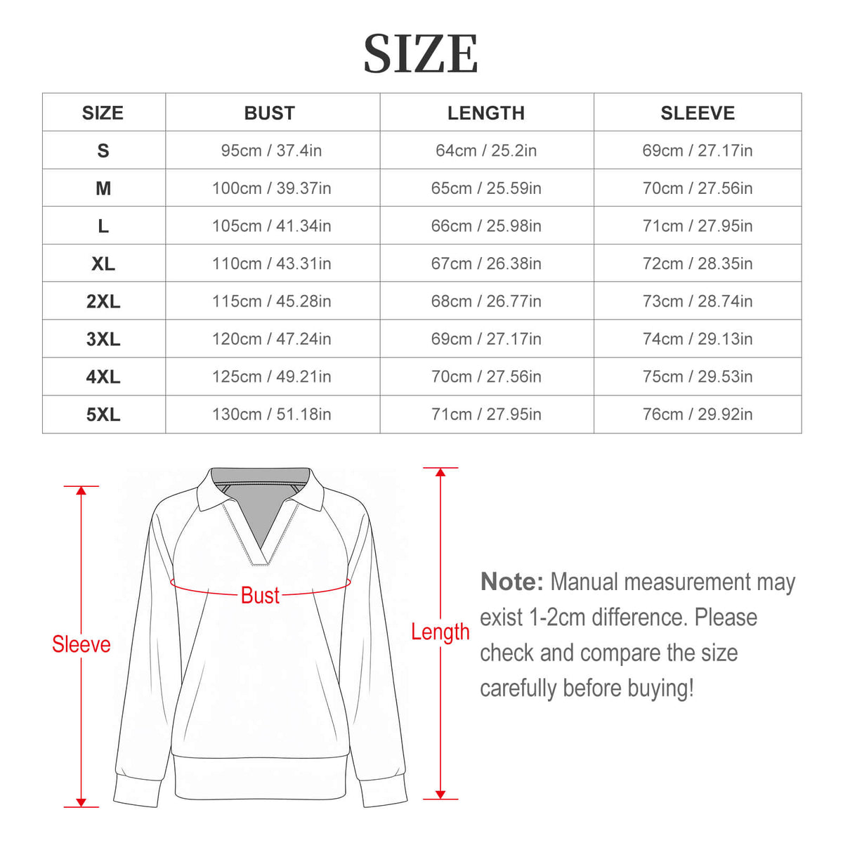 170gsm Casual Long Sleeve V-Neck Sweatshirt(All-Over Printing) Orange leaf pattern